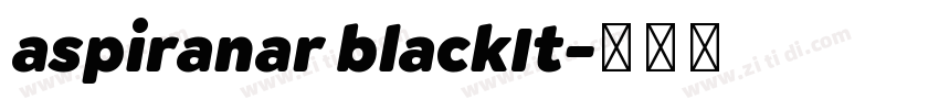 aspiranar blackIt字体转换